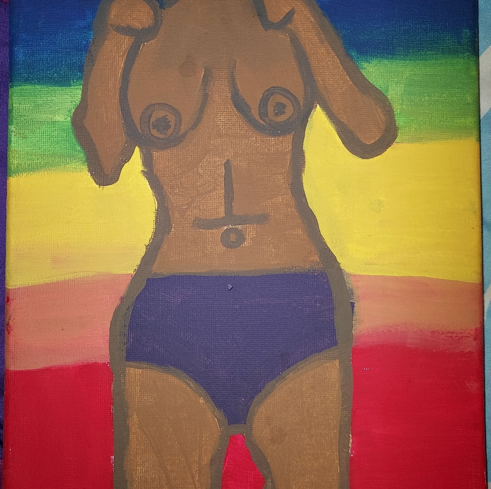 The Naked Lady with Balanced Chakras